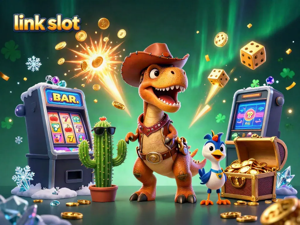 Experience thrilling action in link slot games with vibrant 3D characters and jackpot excitement!