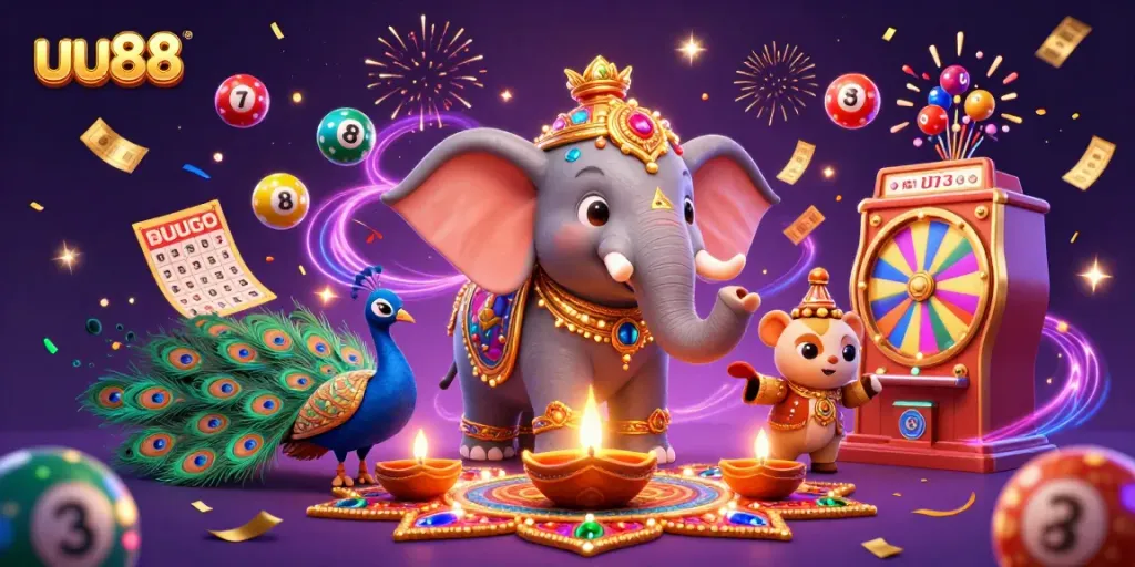 Experience exhilarating uu88 gaming adventures with vibrant lottery and casino elements.